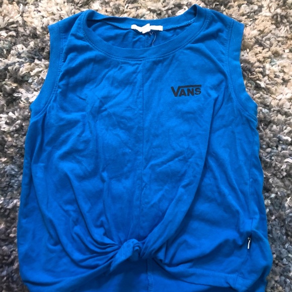 VANS XS blue sleeveless top - Picture 4 of 4